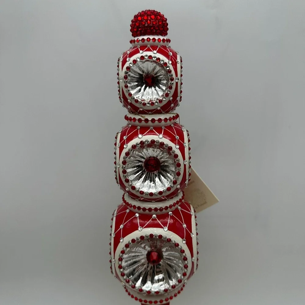 2012 PATRICIA BREEN MAJESTIC FINIAL RED CHRISTMAS‎ HOLIDAY 9.84